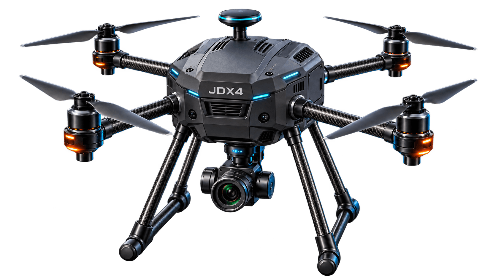 Concepto visual del cuadricóptero JDX4, actualmente en desarrollo